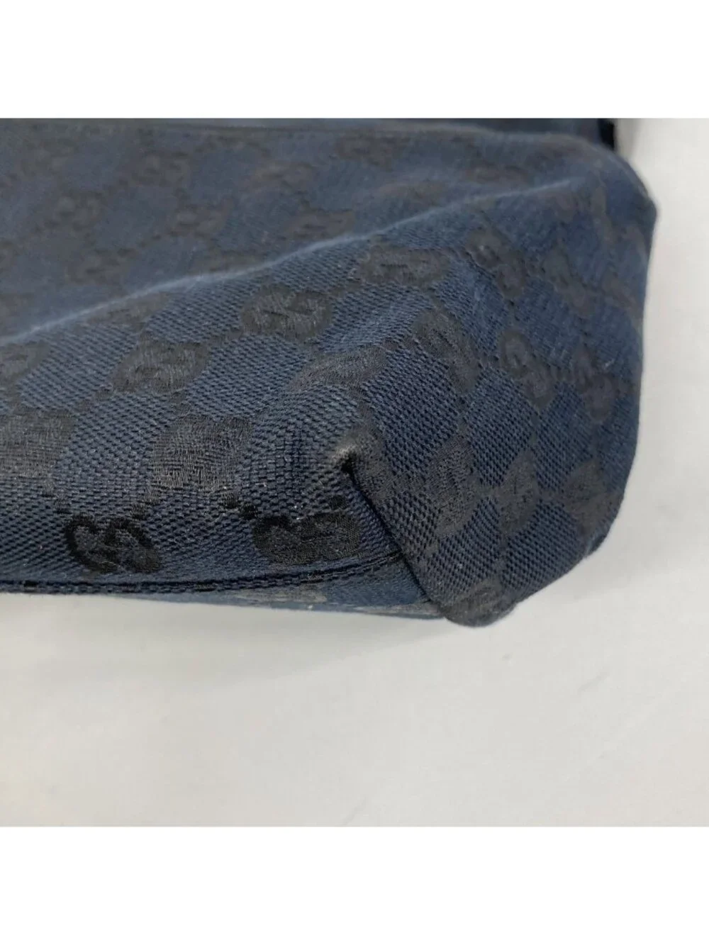 Gucci Shoulder Bag GG Canvas 001 Black Silver